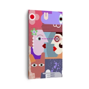 Vászonkép - Szemtől szembe - 55x100 cm