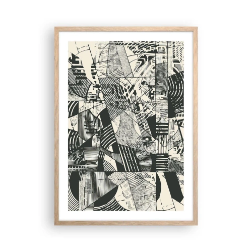 Poszter világos tölgy keretben - A jelenkor dinamikája - 50x70 cm