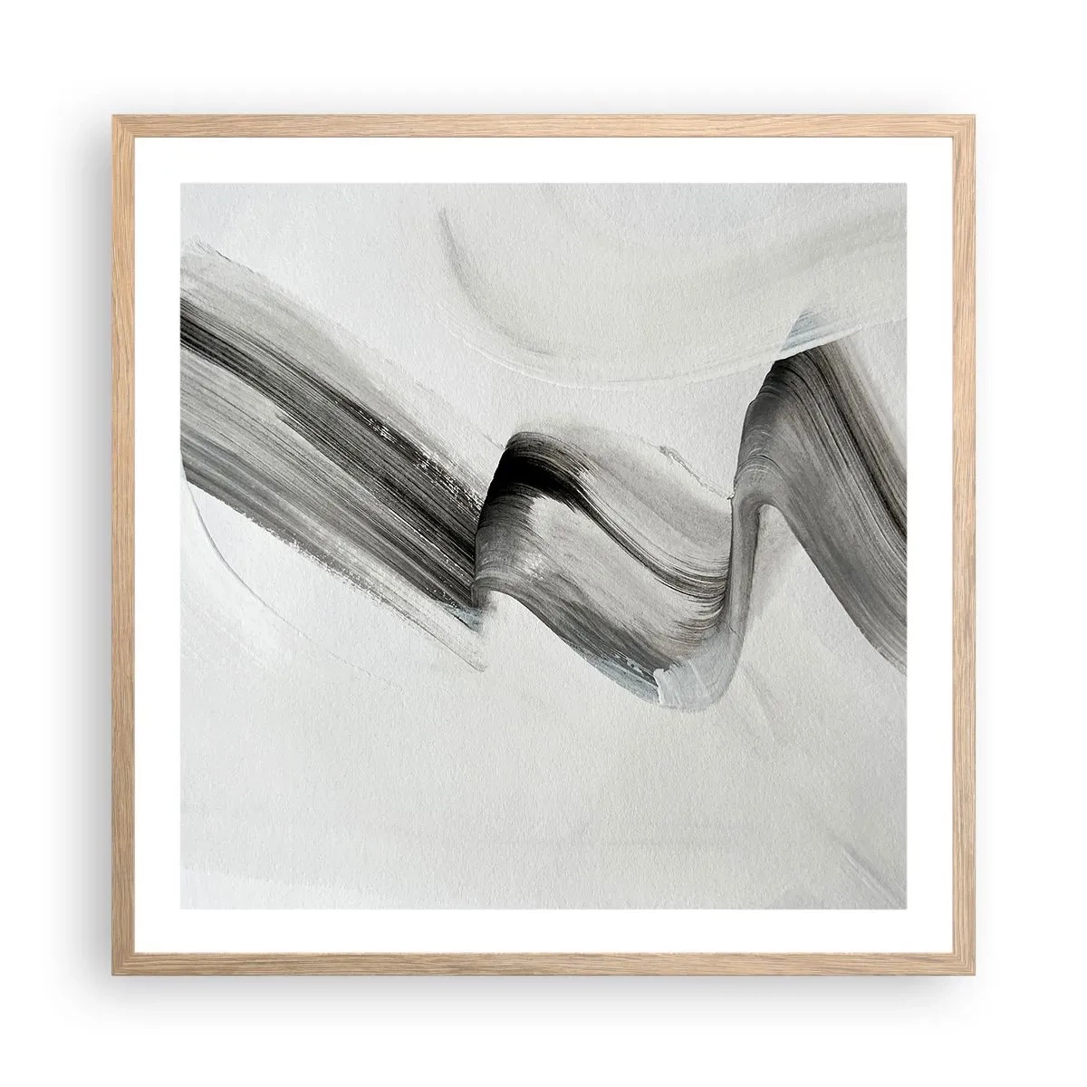 Poszter világos tölgy keretben - Csak a móka kedvéért - 60x60 cm