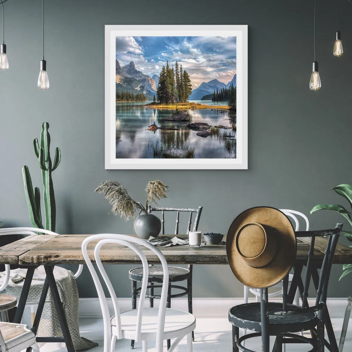 Poszter fekete keretben - A nagy és tiszta víz mellett... - 30x30 cm