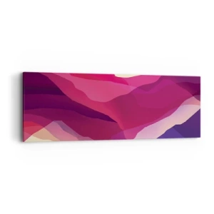 Vászonkép - Bíbor hullámok - 90x30 cm