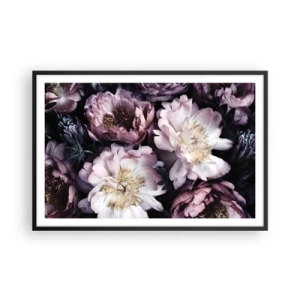 Poszter fehér keretben - Régi stílusú csokor - 91x61 cm