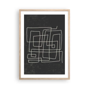 Poszter világos tölgy keretben - Nem olyan egyszerű - 50x70 cm