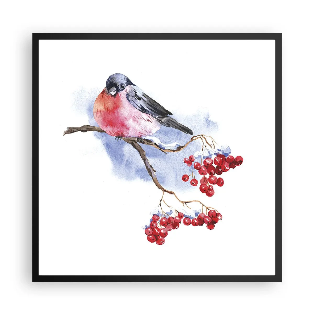 Poszter fehér keretben - Téli színben - 60x60 cm