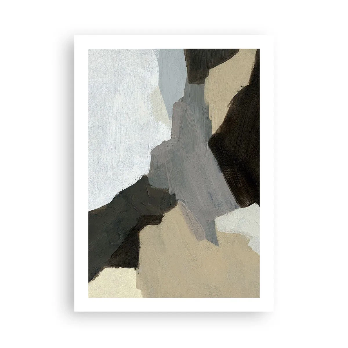 Poszter - Absztrakció: a szürke elválasztásai - 50x70 cm