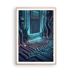 Poszter világos tölgy keretben - Úgy gondolom... - 70x100 cm