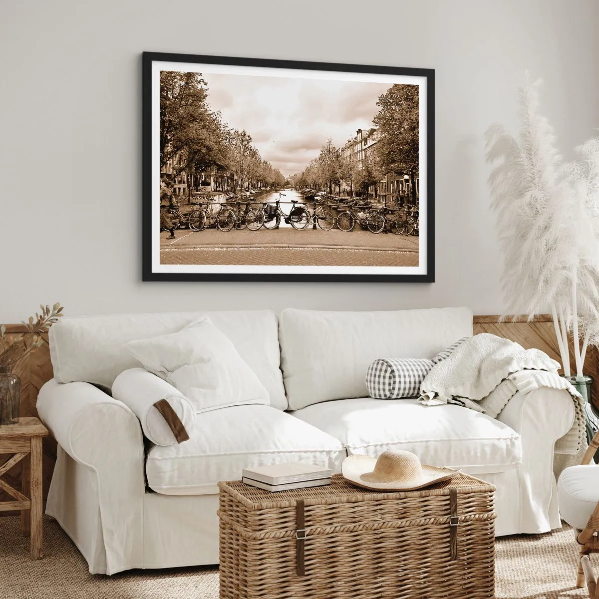 Poszter fehér keretben - Holland hangulat - 70x50 cm