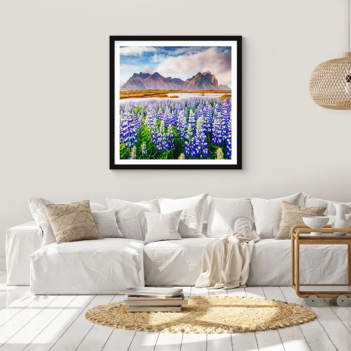 Poszter fehér keretben - Erő és szigorúság a szelídség mellett - 40x40 cm