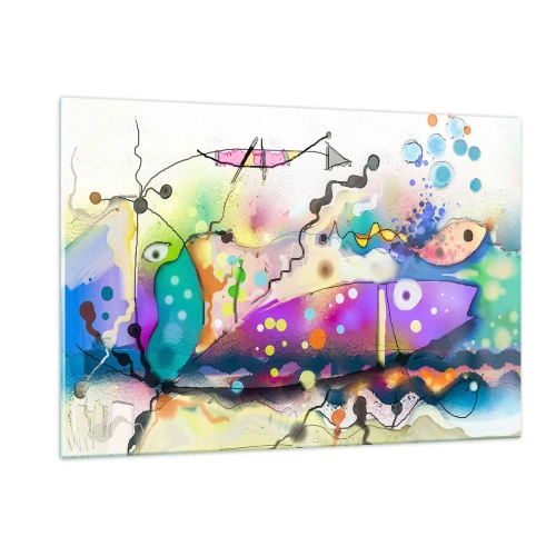 Üveg kép - Nincsenek szavak! - 120x80 cm