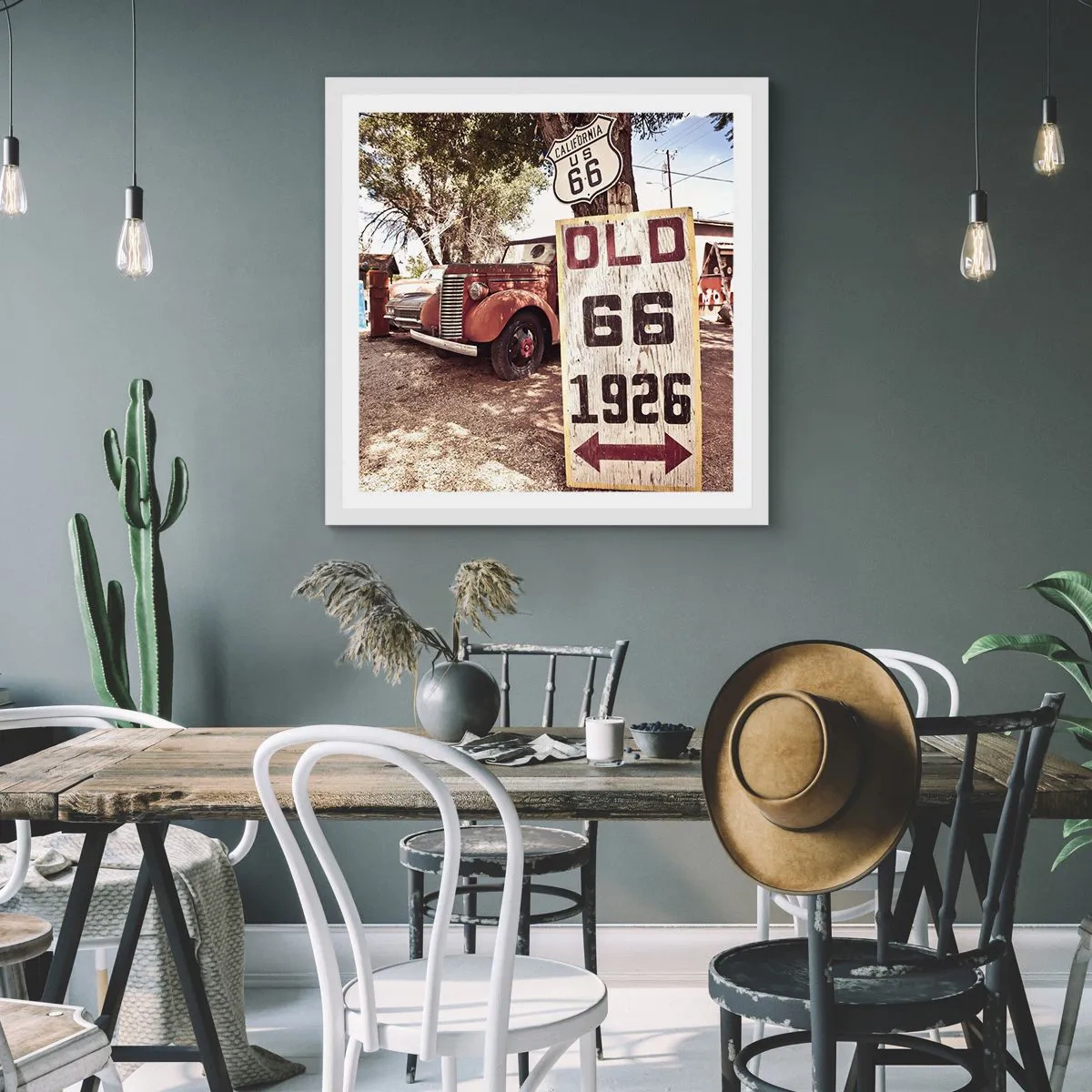 Poszter fekete keretben - Az amerikai tartomány legendája - 40x40 cm