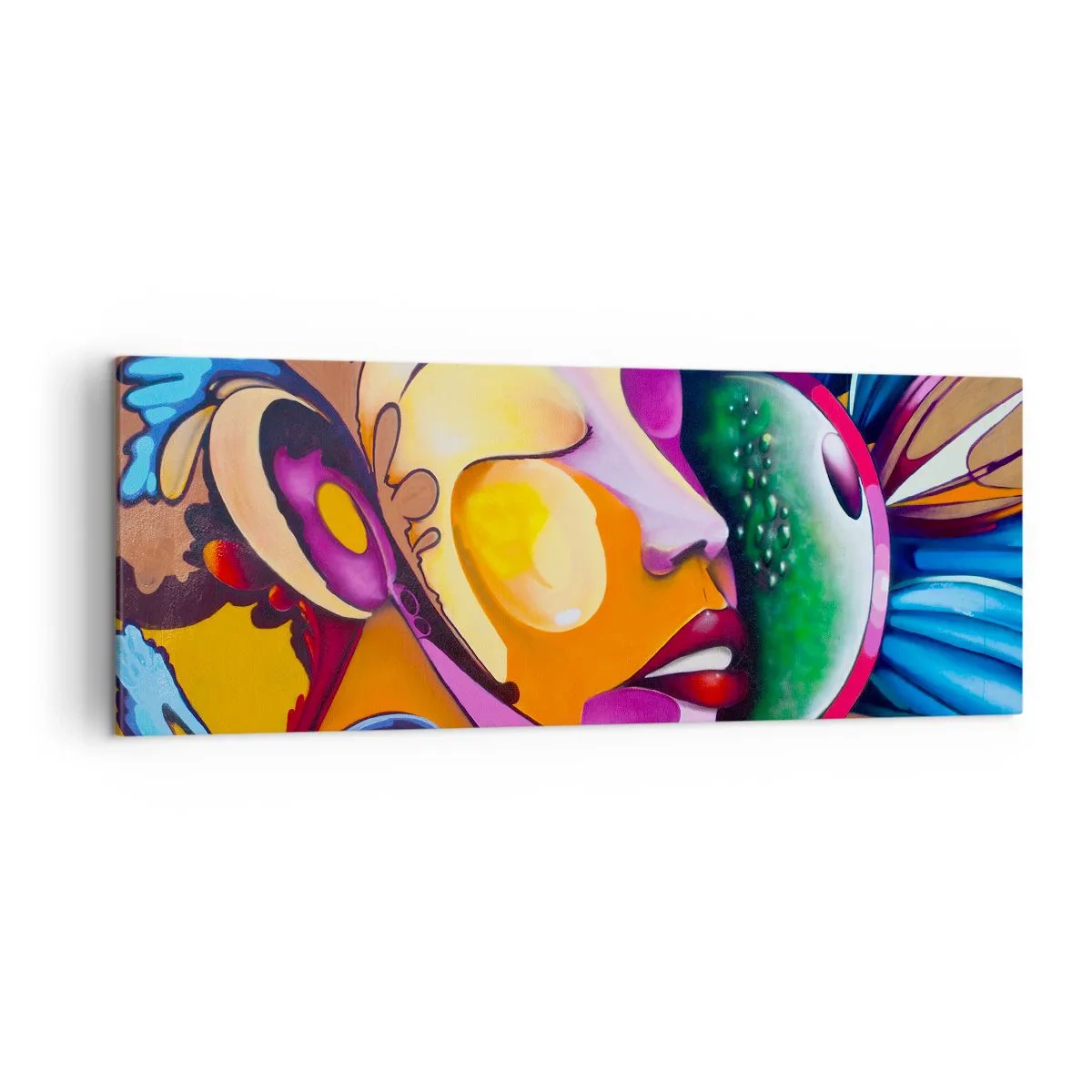 Vászonkép - Megérinteni színnel - 140x50 cm