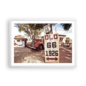 Poszter fekete keretben - Az amerikai tartomány legendája - 70x50 cm