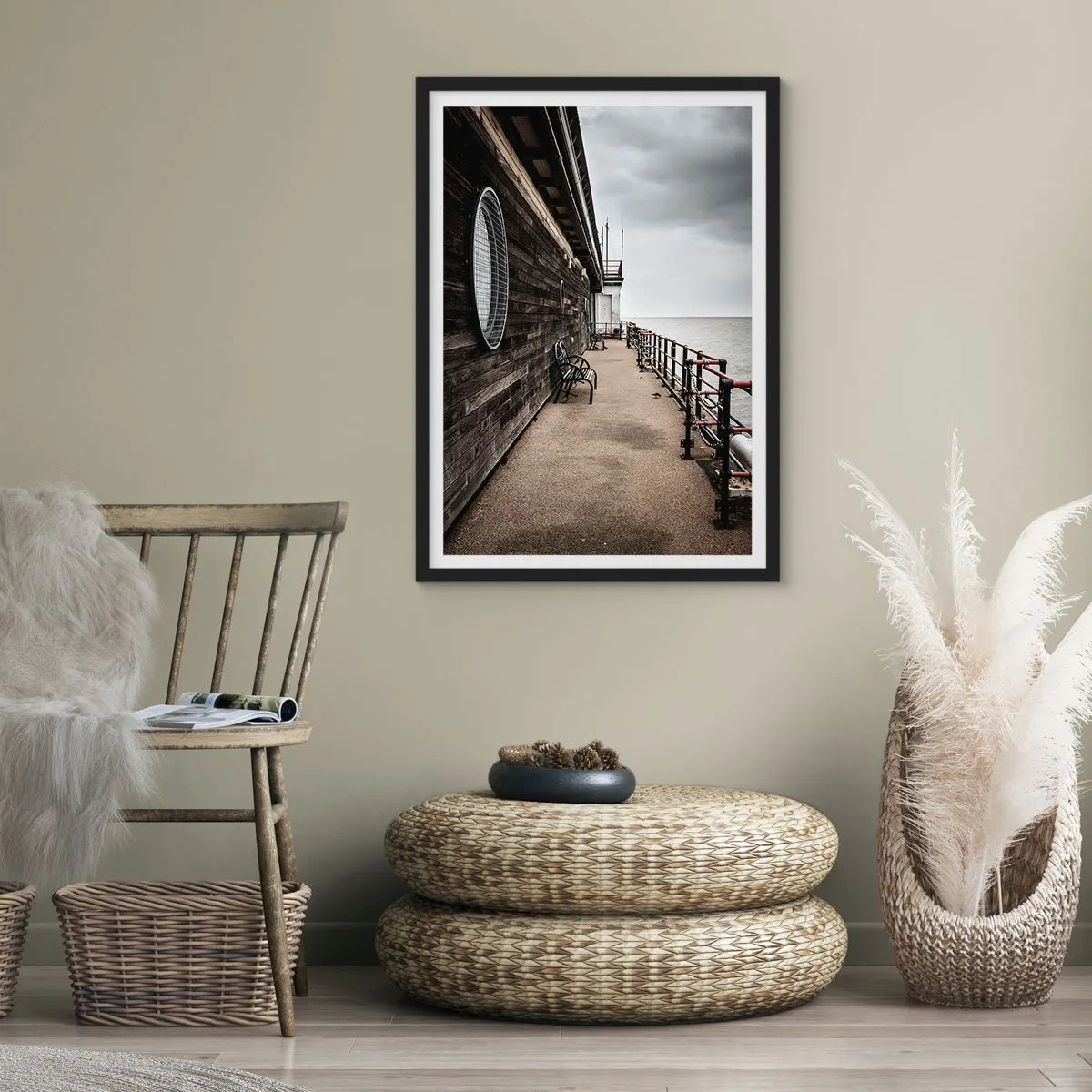 Poszter fehér keretben - Megállt az idő - 40x50 cm