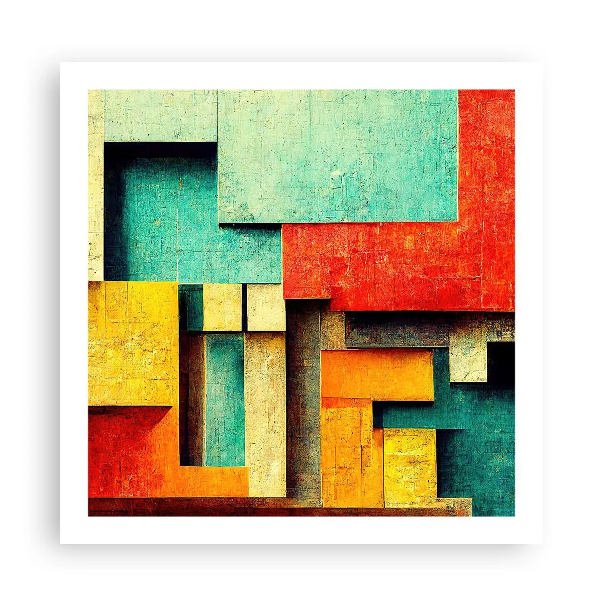 Poszter - A derékszögek fesztiválja - 60x60 cm