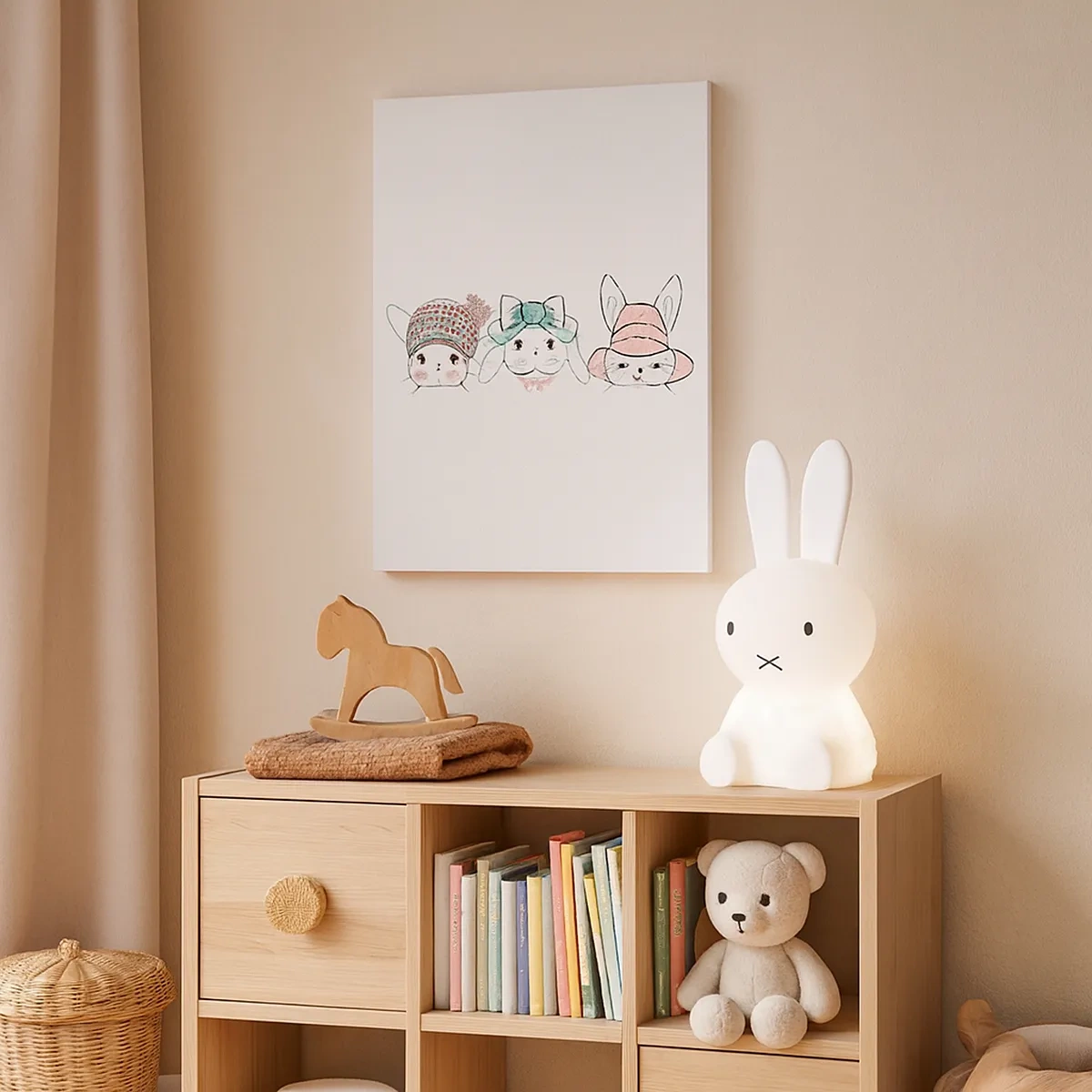 Vászonkép - Töprengő, szomorú, elégedett - 50x70 cm