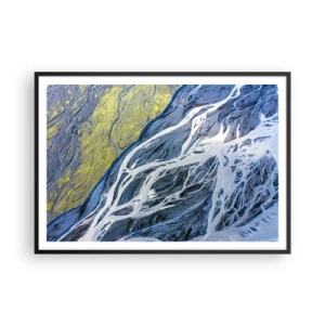 Poszter fehér keretben - A természet barlangrajzai - 100x70 cm