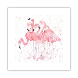 Poszter - Rózsaszín együttes - 30x30 cm
