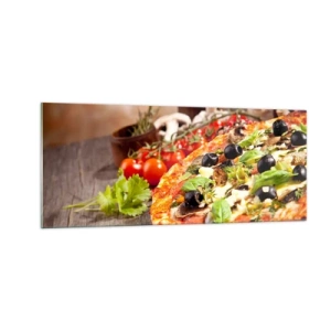 Üveg kép - A tellúros összetevőkből - 100x40 cm