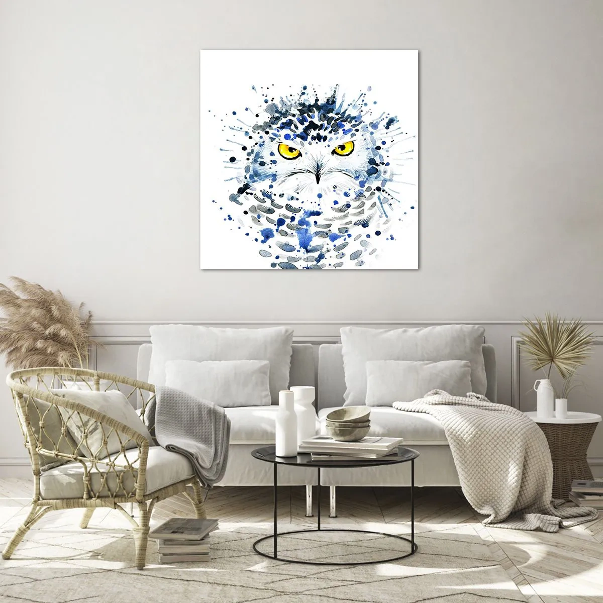 Üveg kép - Egyenesen a szemekbe - 70x70 cm