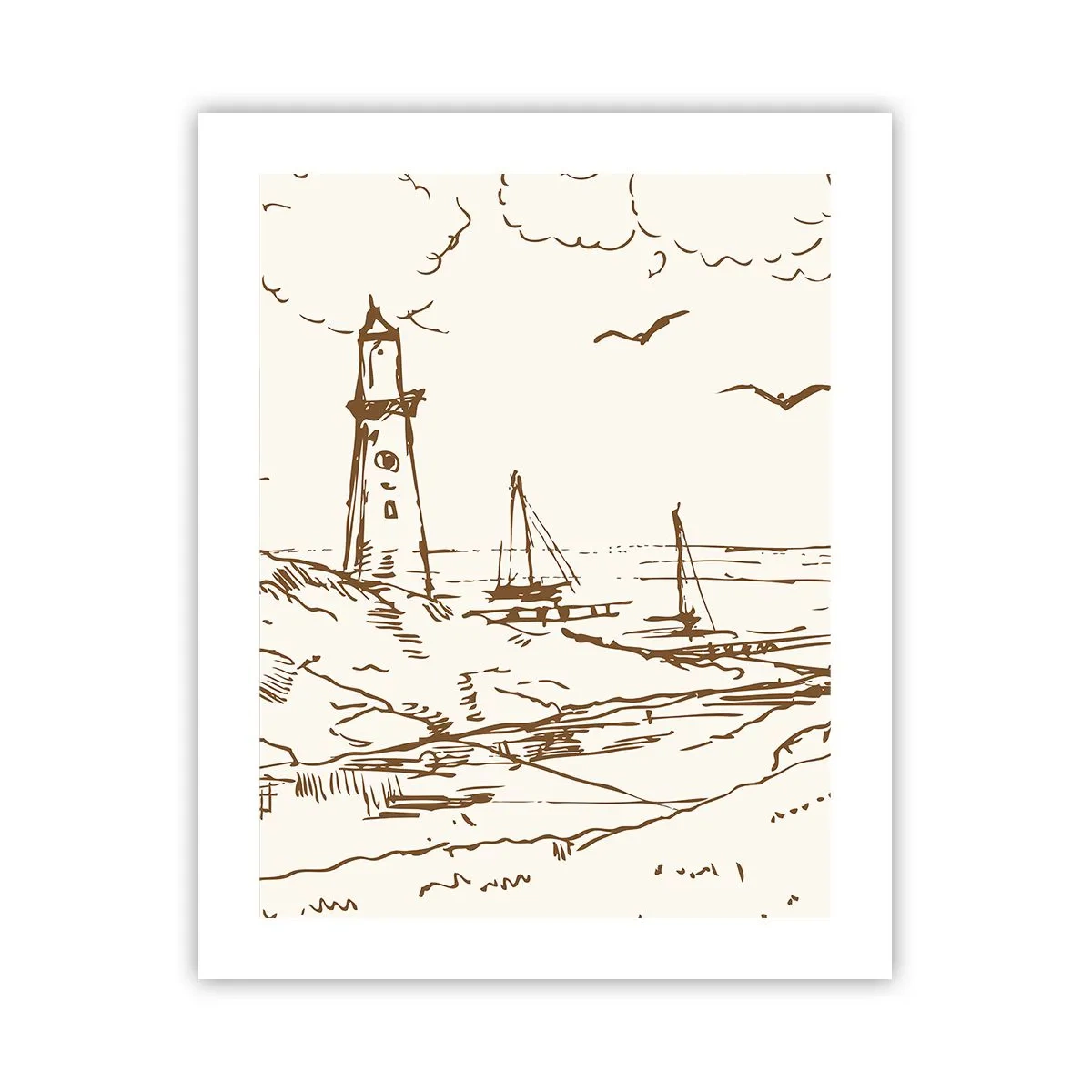 Poszter - A nyár emlékeinek vázlata - 40x50 cm