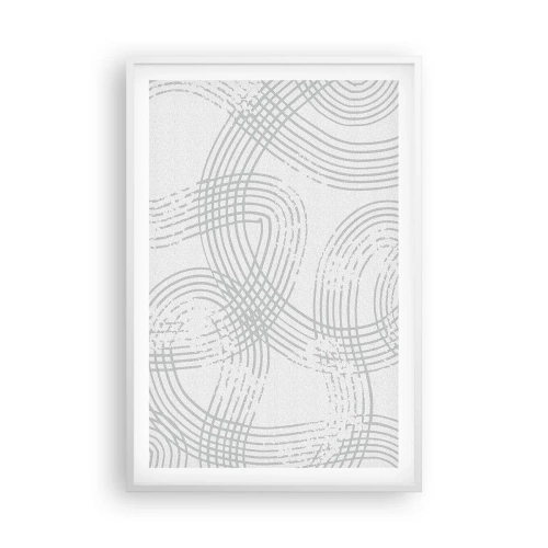 Poszter fekete keretben - Nincs egyenes út - 61x91 cm