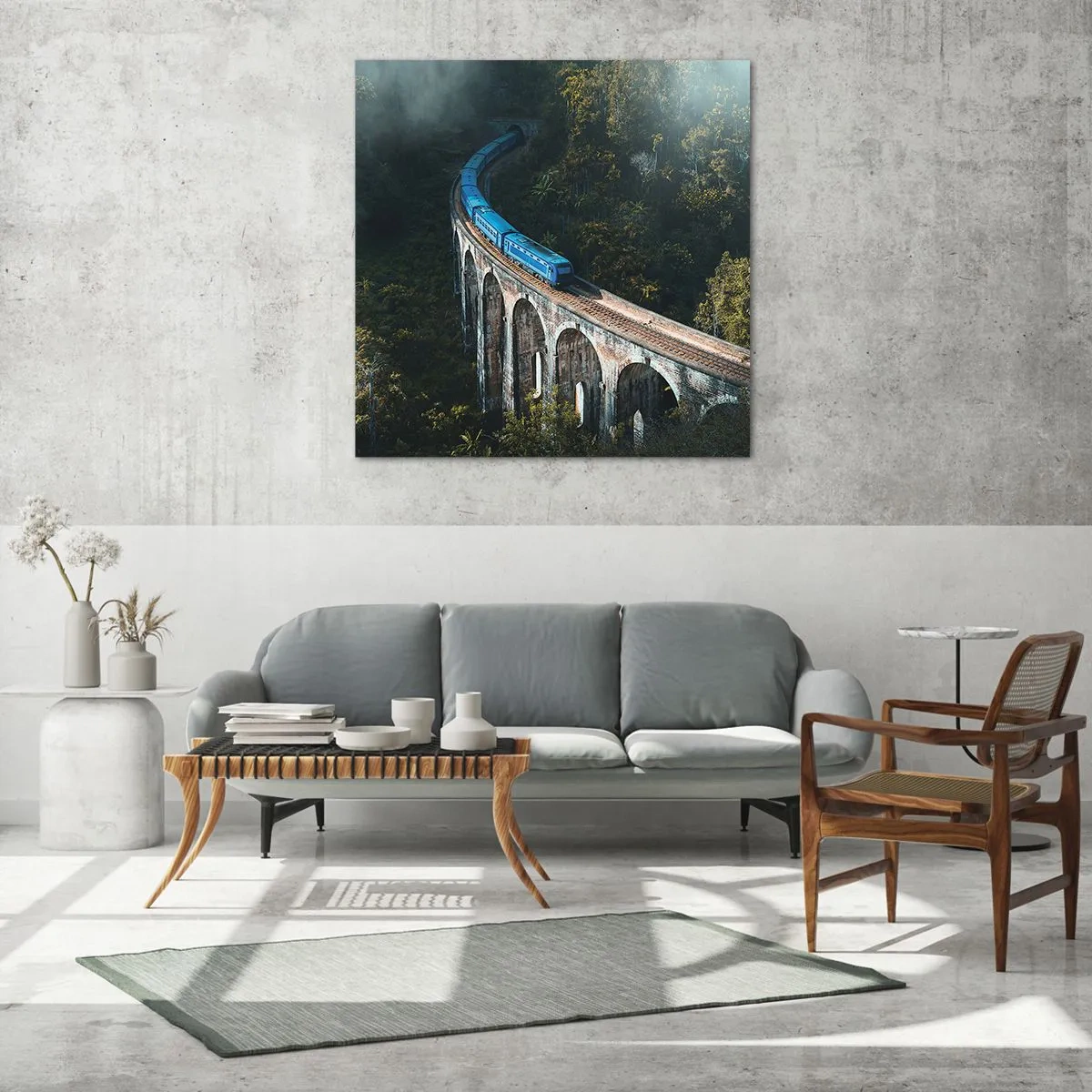 Üveg kép - Vonzódás a természethez   - 50x50 cm