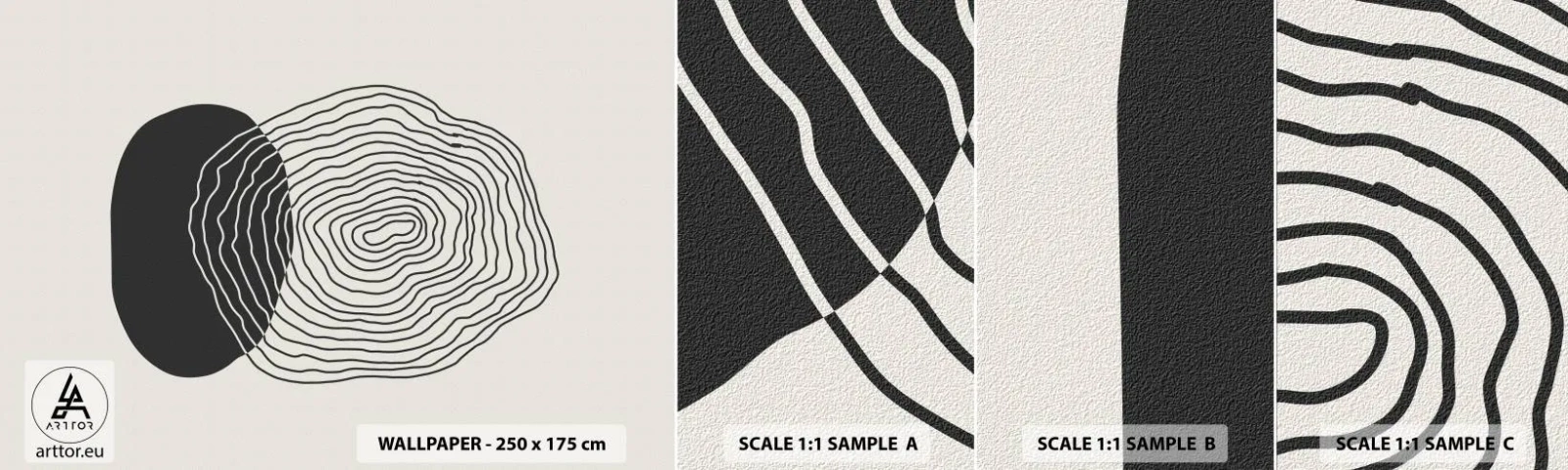 Fotótapéta Minta Standard Eco - Létezés és rángatózás - Absztrakció, Darab, Grafika - 100x30 cm