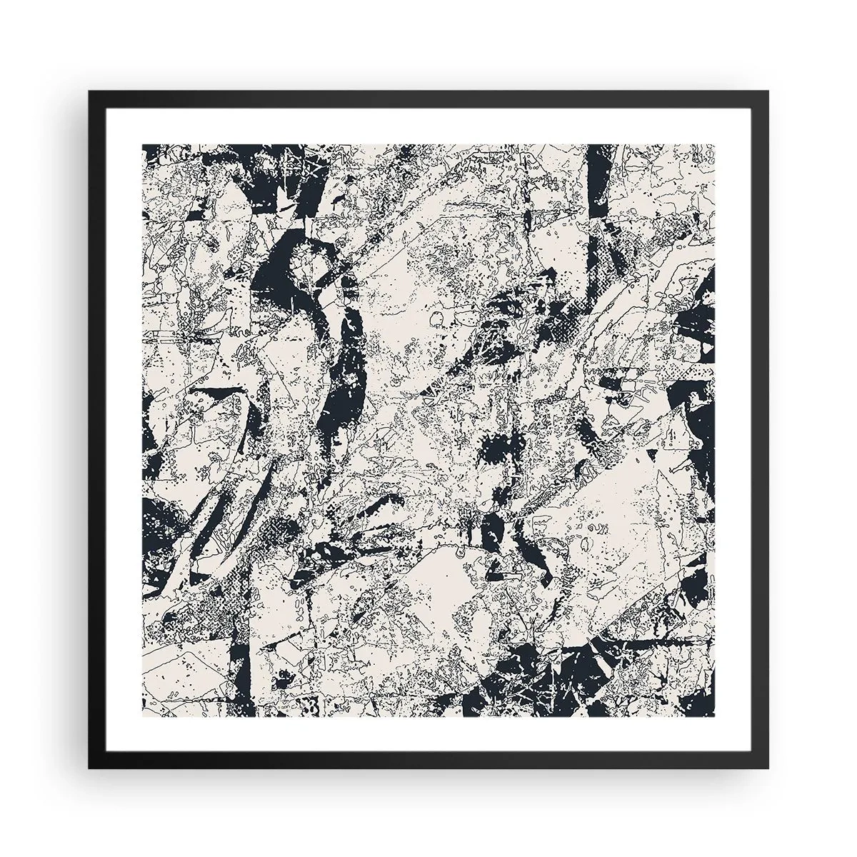 Poszter fehér keretben - Az ellentétek egymásba fonódása - 60x60 cm