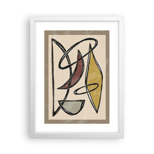 Poszter fekete keretben - Függőlegesek és vízszintek - 30x40 cm