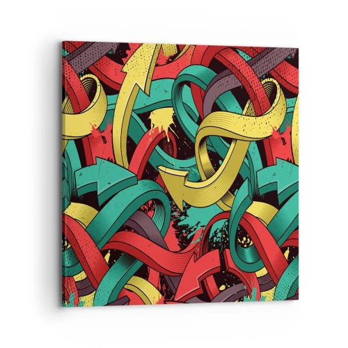 Vászonkép - Melyik az út a cél felé? - 70x70 cm