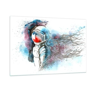 Üveg kép - Egy az egyben az űrrel - 120x80 cm