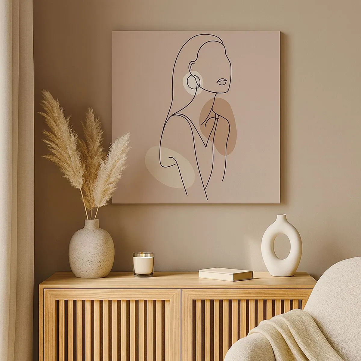 Vászonkép - Leány ikonja - 30x30 cm