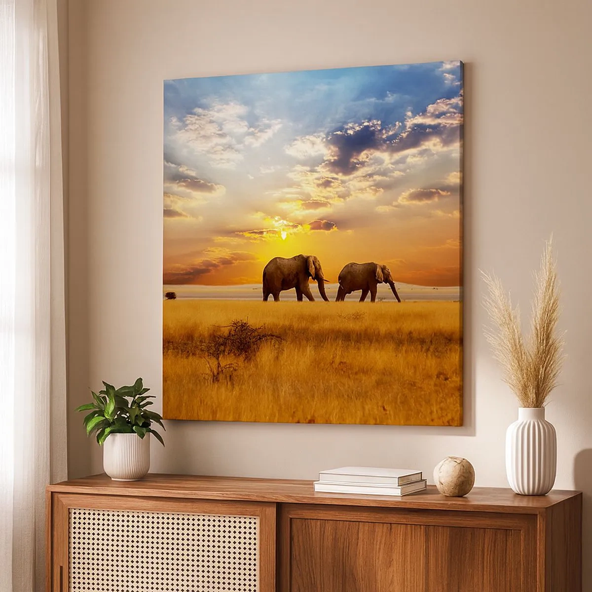 Vászonkép - Családi séta - 30x30 cm