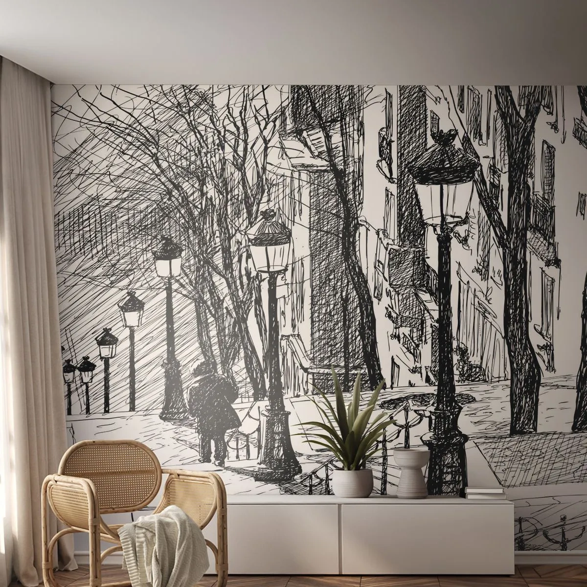 Fotótapéta Standard Eco - Szerelmi történet, vagy horrorregény? - Montmartre, Építészet, Párizs - 400x280 cm