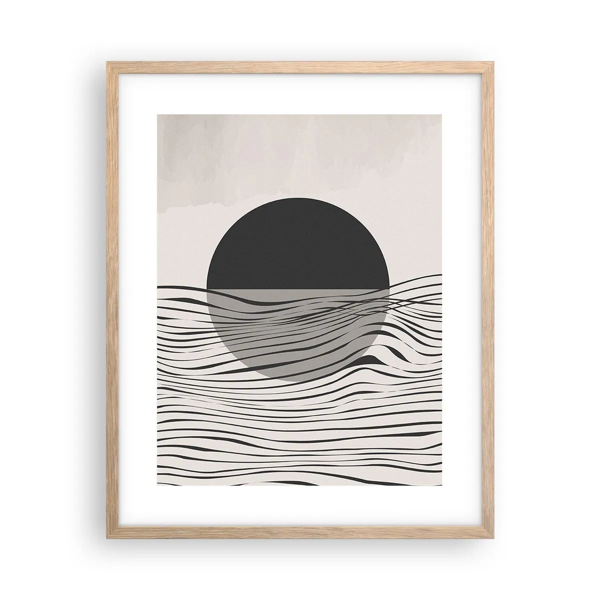 Poszter világos tölgy keretben - A feles kompozíciója - 40x50 cm