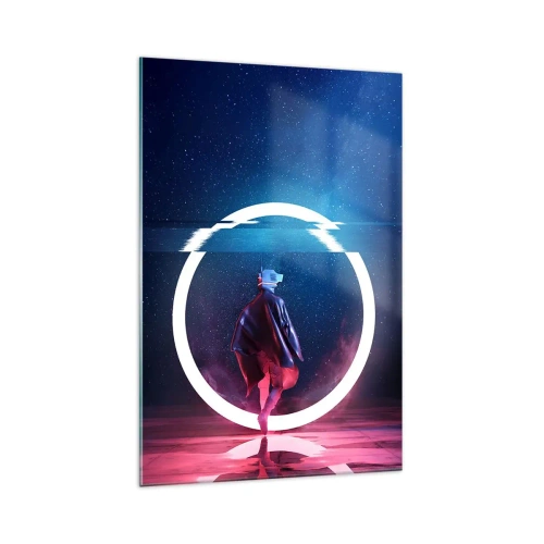 Üveg kép - Világok között - 70x100 cm