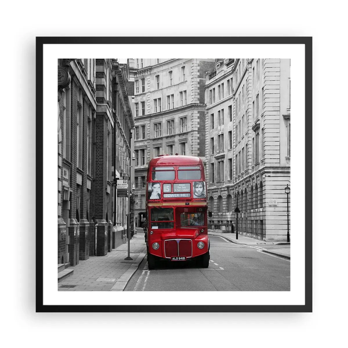 Poszter fehér keretben - A mindennapi életnek nem kell szürkének lennie - 60x60 cm