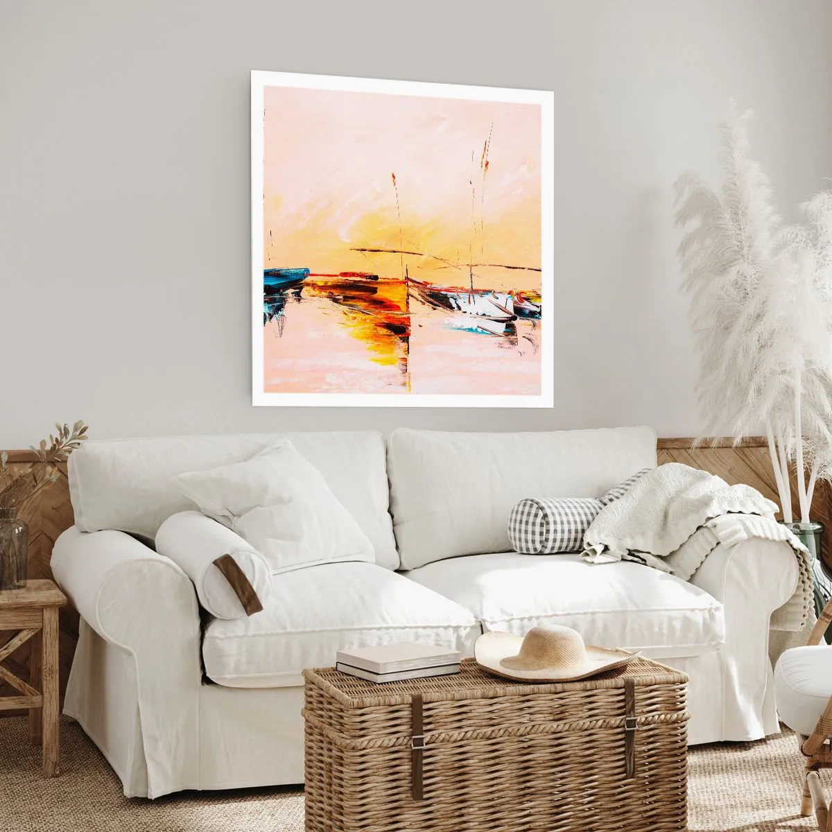 Poszter - Egy este a kikötőben - 60x60 cm