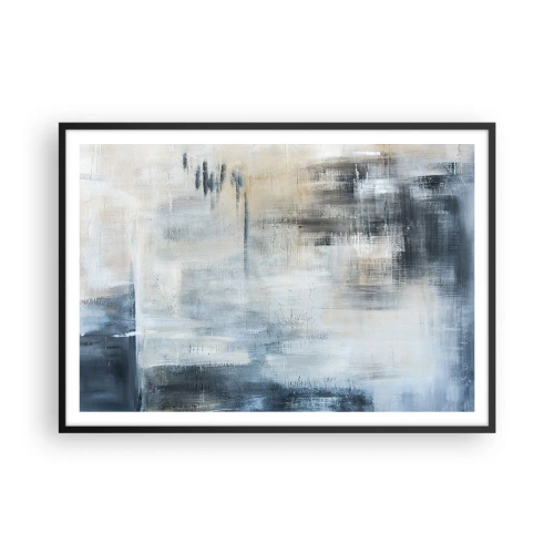 Poszter fehér keretben - A kék fátyol mögött - 100x70 cm