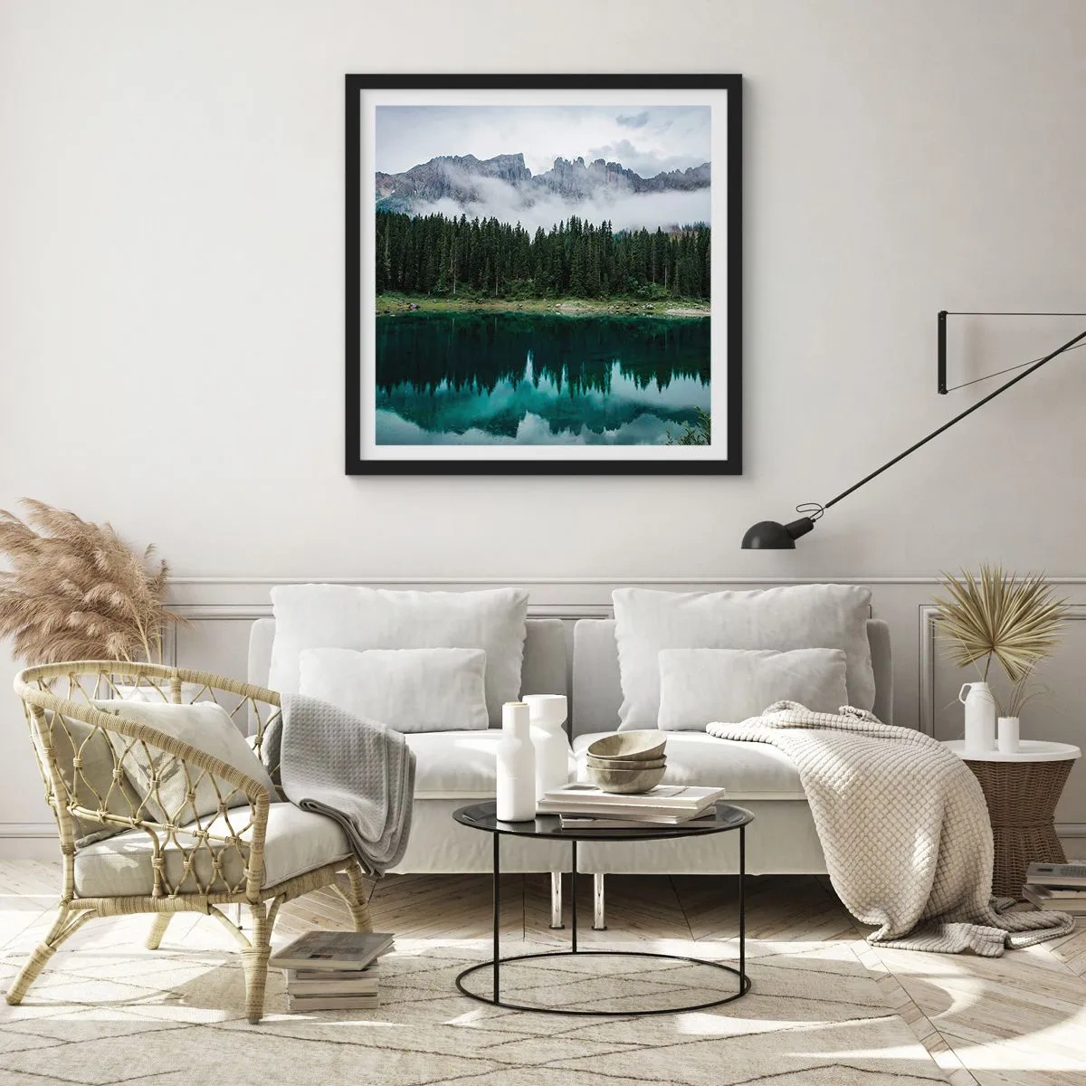 Poszter fehér keretben - Csitt, csit, ne zavard fel az állóvizet... - 40x40 cm