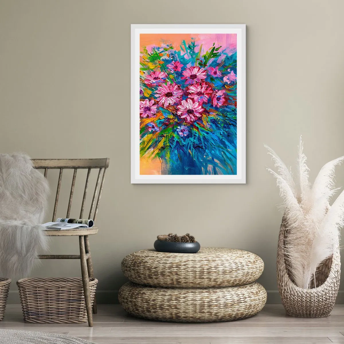 Poszter fekete keretben - Életenergia - 61x91 cm