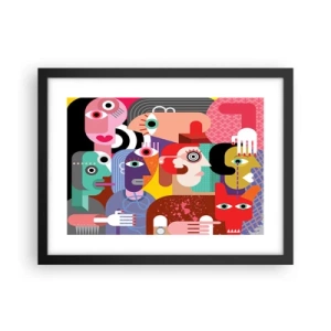 Poszter fehér keretben - Picassó úrtól vagyunk - 40x30 cm