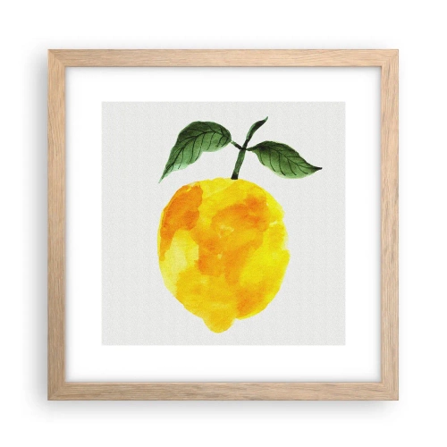 Poszter világos tölgy keretben - Hogyan ismerjük meg a nap ízét - 30x30 cm