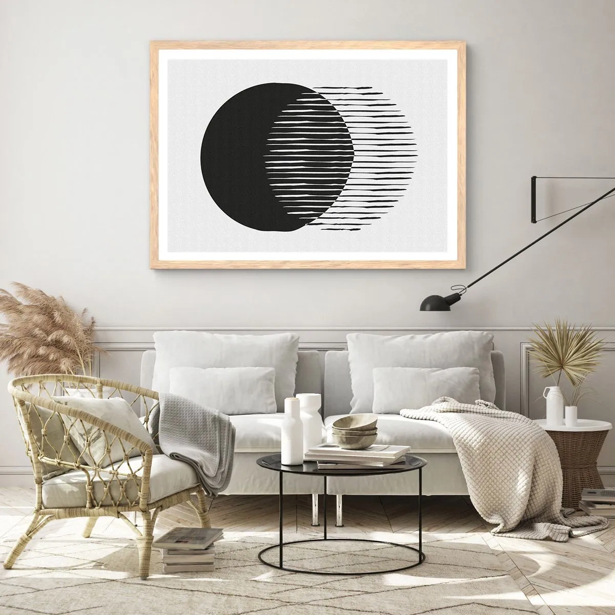 Poszter világos tölgy keretben - Az alteregója - 40x30 cm