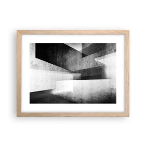 Poszter világos tölgy keretben - A tér szerkezete - 40x30 cm