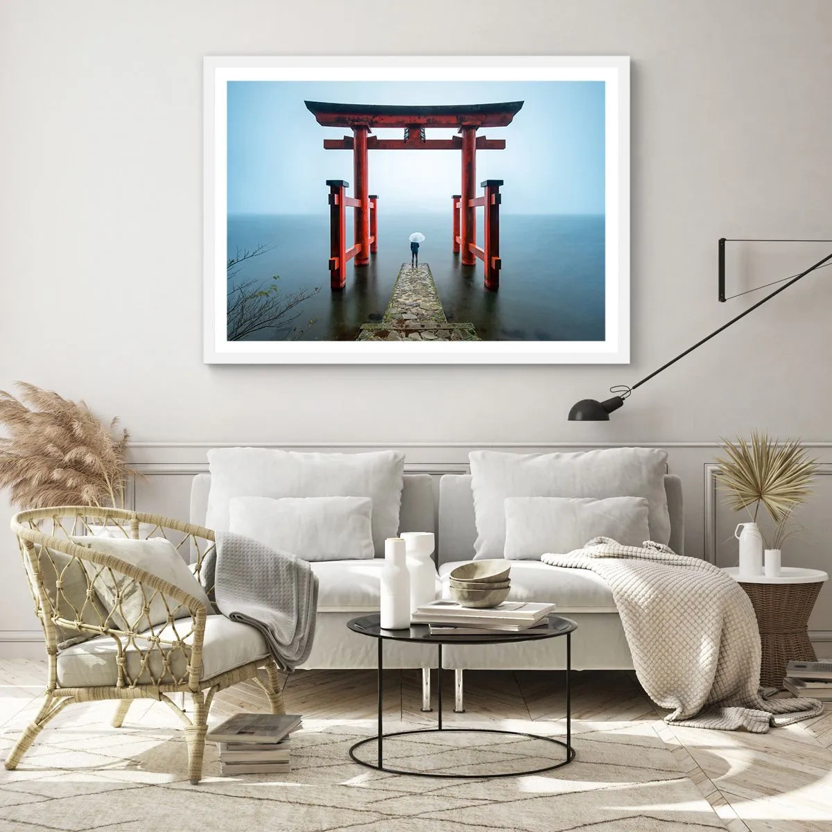 Poszter fekete keretben - Japán álmodozás - 91x61 cm