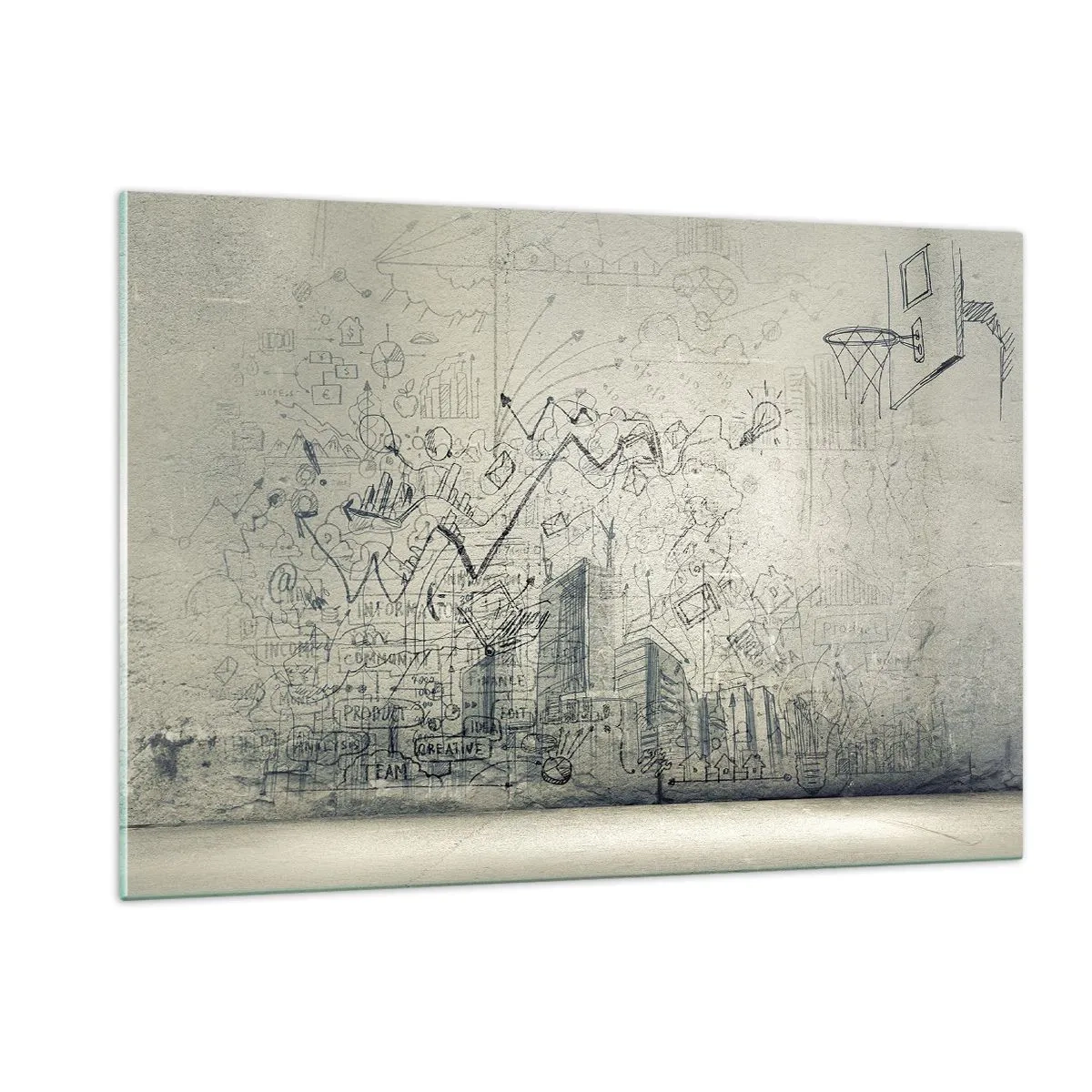 Üveg kép - A remek városi életem - 120x80 cm