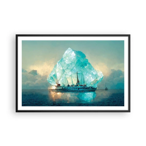 Poszter fehér keretben - Sarkvidéki gyémánt - 91x61 cm