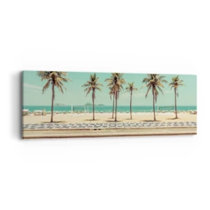 Vászonkép - A tengerparton - 90x30 cm