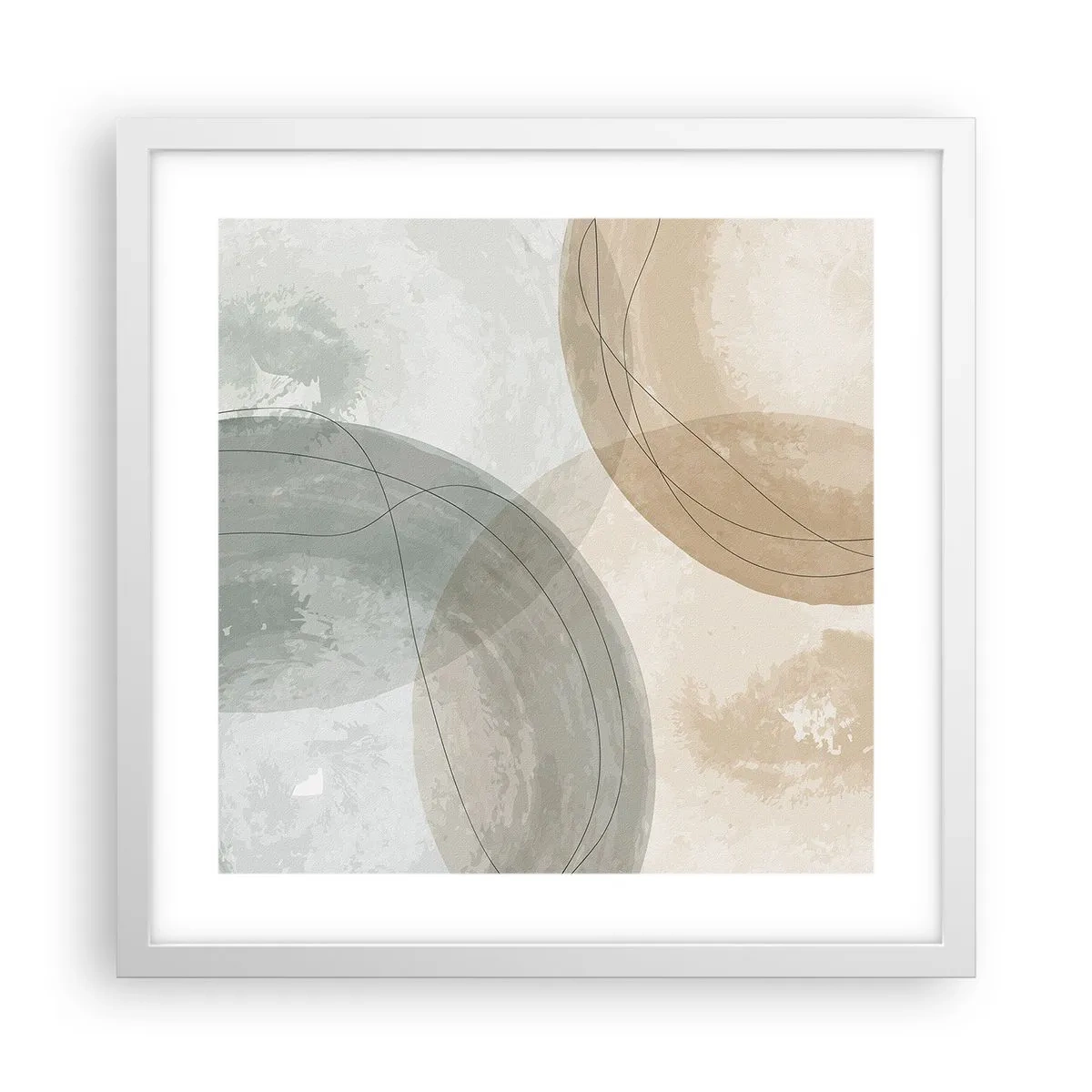 Poszter fekete keretben - világok behatolása - 40x40 cm